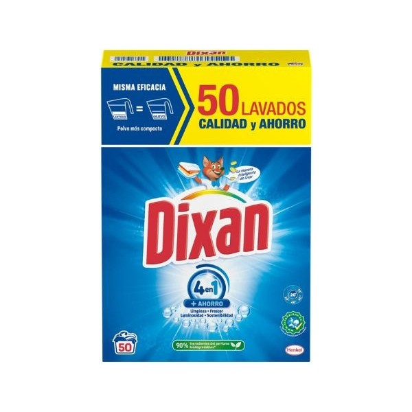 Dixan detergente Polvo 50 lavados